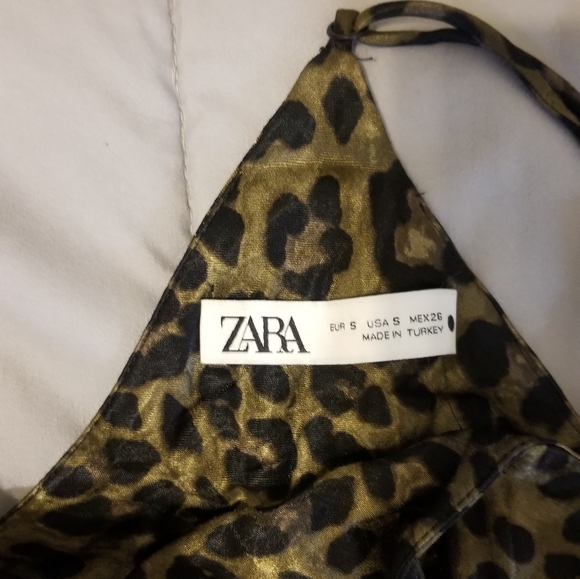 Zara leopard slip dress small - Picture 6 of 6